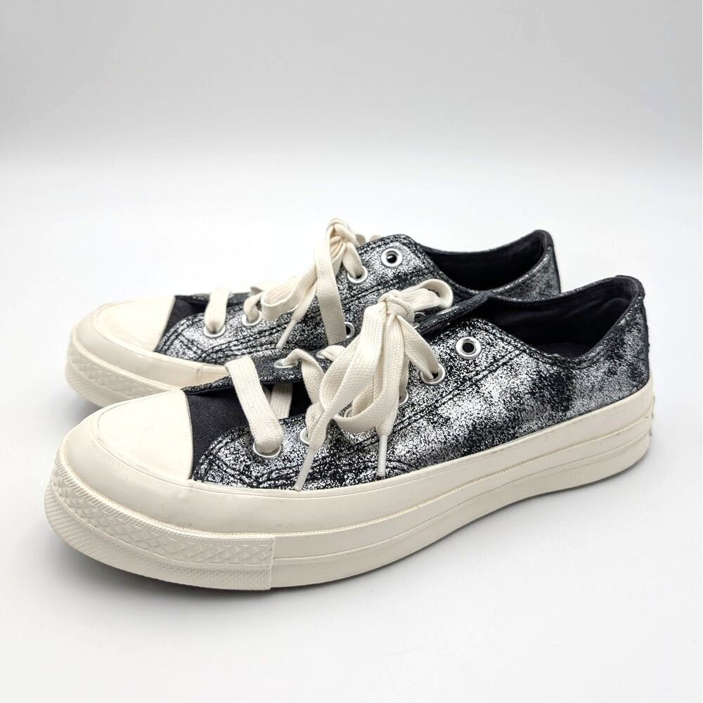 Converse Chuck 70 Low Top Sneaker Unisex Dark Silver Sz USW7.5/M5.5 EU38